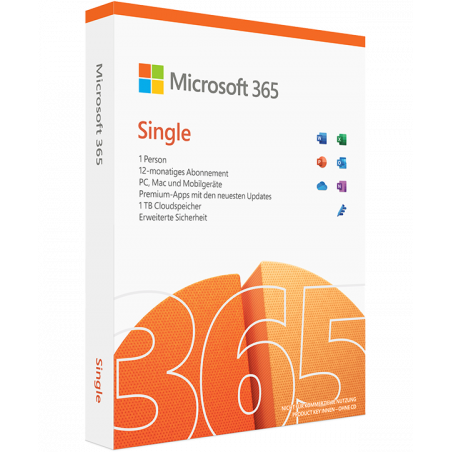 Microsoft 365 Single 1 Jahr 1 Person (QQ2-00012)