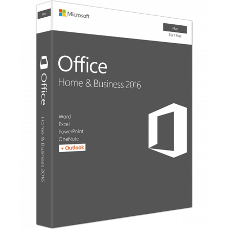 Microsoft Office 2016 Home and Business Mac Deutsch/Multilingual (W6F-00627)
