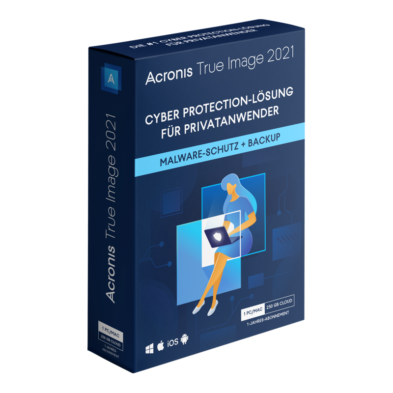 Acronis True Image 2021 1 Jahr 5 PCs/Macs
