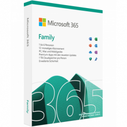 Microsoft 365 Family 1 Jahr 6 PCs/Macs + 6 Tablets (6 Personen) (6GQ-00092)
