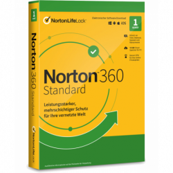 Norton 360 Standard 1 Gerät 1 Jahr + 10 GB MD (ohne Abonnement) (deutsch)