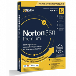Norton 360 Premium 10 Geräte 1 Jahr + 75 GB MD (mit Abonnement) (deutsch)