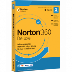 Norton 360 Deluxe 3 Geräte 1 Jahr + 25 GB MD (ohne Abonnement) (deutsch)