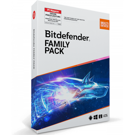 Bitdefender Family Pack 2025 15 Geräte 1 Jahr (deutsch)