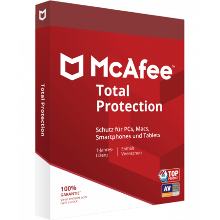 McAfee Total Protection 3 Geräte 1 Jahr (deutsch)
