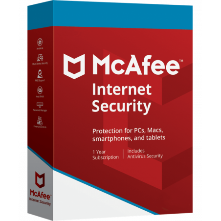 McAfee Internet Security 1 Gerät 1 Jahr (deutsch)