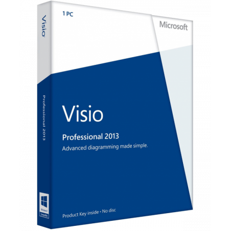 Microsoft Visio Professional 2013 Deutsch/Multilingual (AAA-02256)