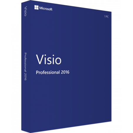 Microsoft Visio Professional 2016 Deutsch/Multilingual (D87-07114)