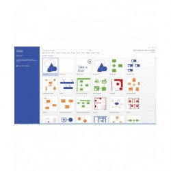 Microsoft Visio Professional 2016 Deutsch/Multilingual (D87-07114)