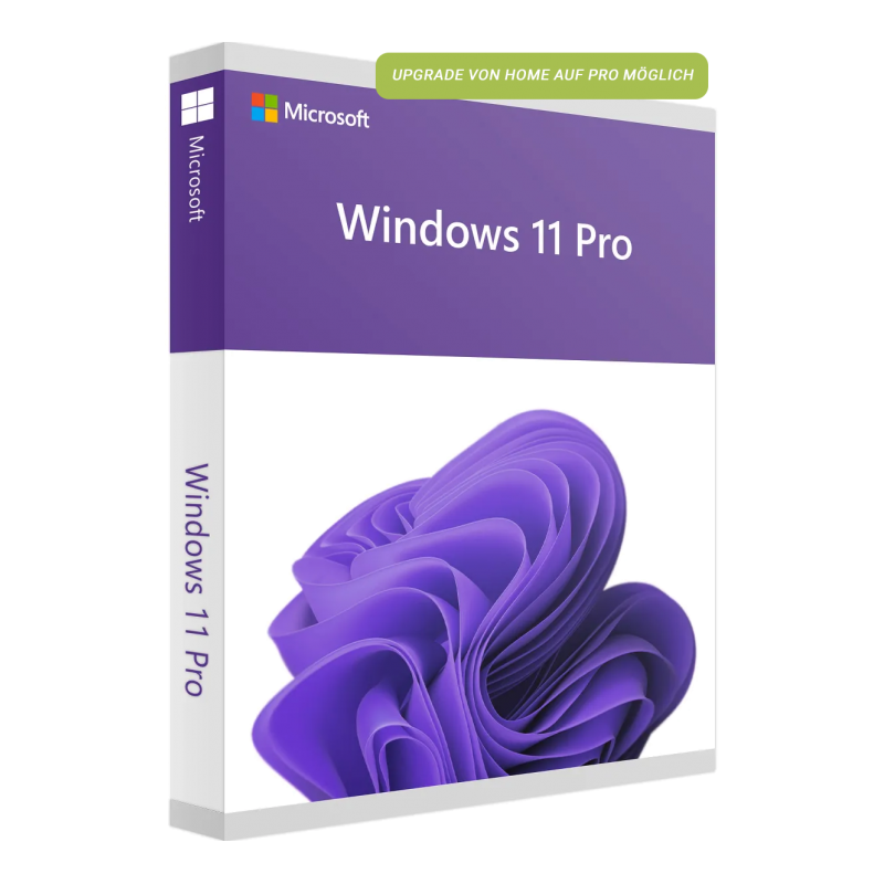 Microsoft Windows 11 Professional inkl. Upgrade von Windows 11 Home Deutsch/Multilingual (FQC-10572)