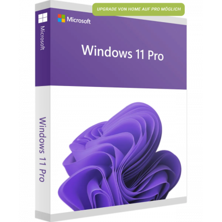 Microsoft Windows 11 Professional inkl. Upgrade von Windows 11 Home Deutsch/Multilingual (FQC-10572)