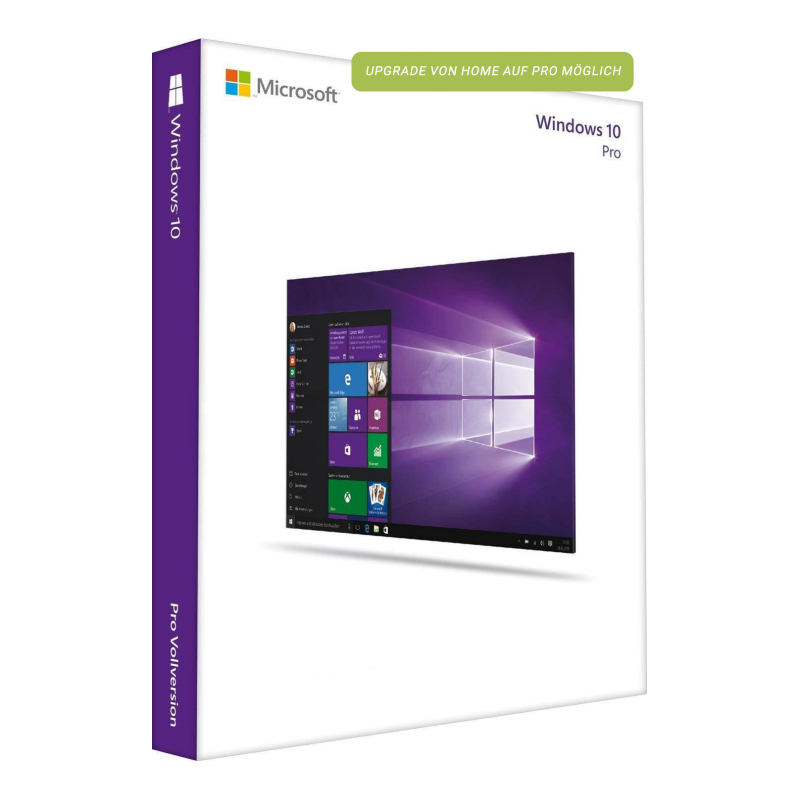 Microsoft Windows 10 Professional inkl. Upgrade von Windows 10 Home Deutsch/Multilingual