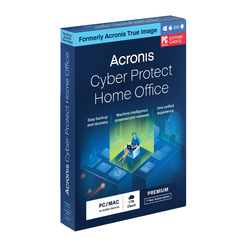 Acronis Cyber Protect Home Office Premium 3 Geräte 1 Jahr + 1 TB Cloud Storage