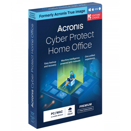 Acronis Cyber Protect Home Office Premium 3 Geräte 1 Jahr + 1 TB Cloud Storage