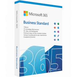 Microsoft 365 Business Standard 1 Jahr 15 Geräte Deutsch/Multilingual (KLQ-00211)
