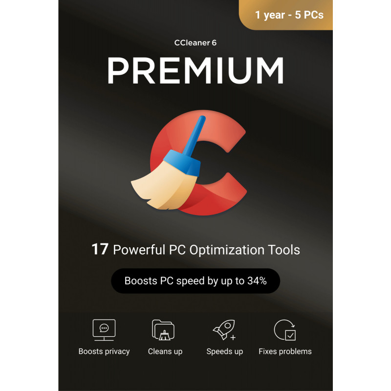 CCleaner Premium 5 Geräte 1 Jahr
