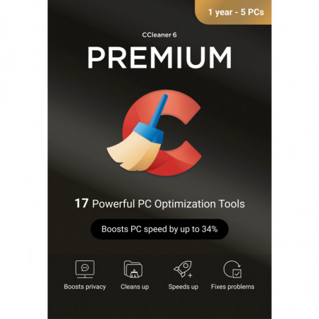 CCleaner Premium 5 Geräte 1 Jahr