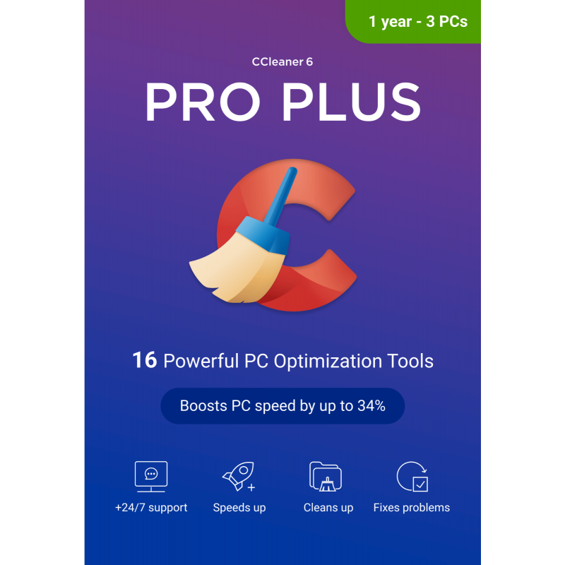 CCleaner Professional Plus 3 Geräte 1 Jahr
