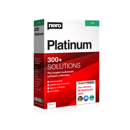 Nero Platinum Unlimited 2025 1 PC - Lebenslange Laufzeit