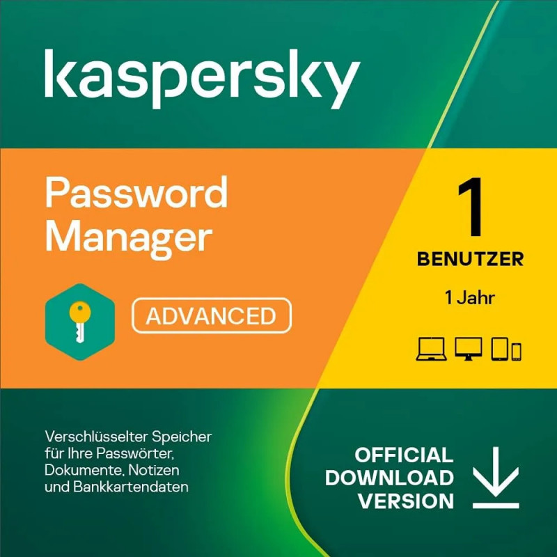 Kaspersky Password Manager 1 Benutzer 1 Jahr DACH