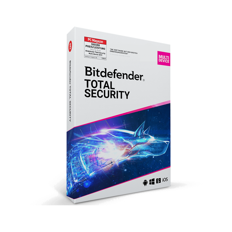 Bitdefender Total Security 3 Geräte 2 Jahre (deutsch) aktuelle Jahresversion
