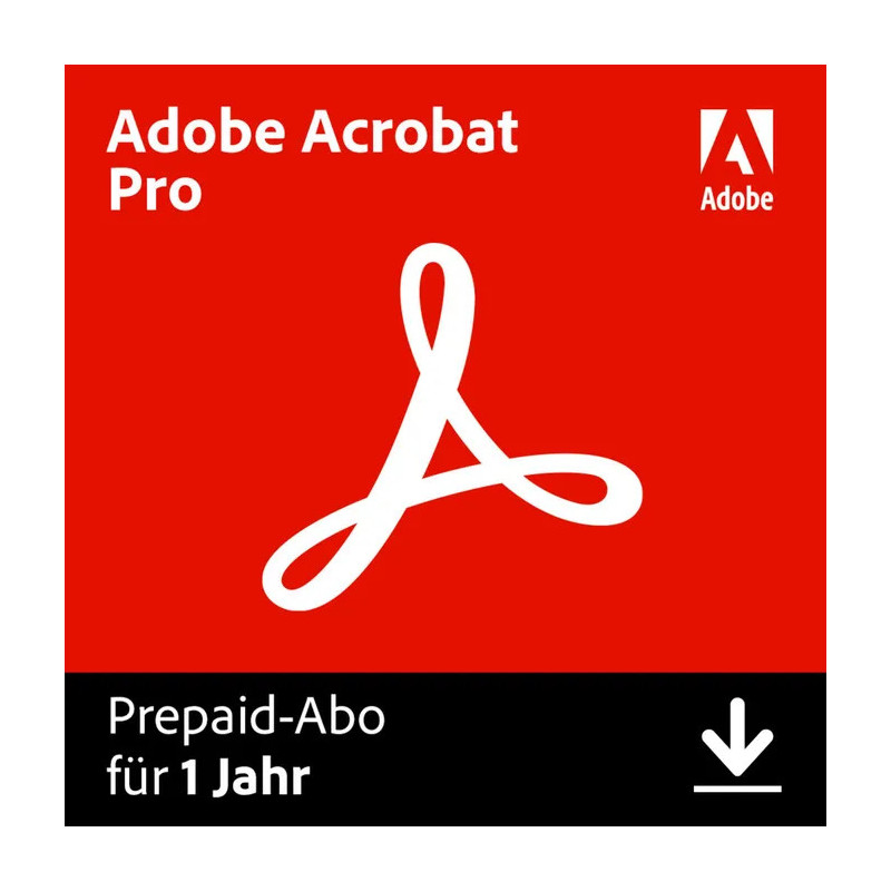 Adobe Acrobat Professional Document Cloud für Windows/MAC 1 Gerät 1 Jahr (65328623)