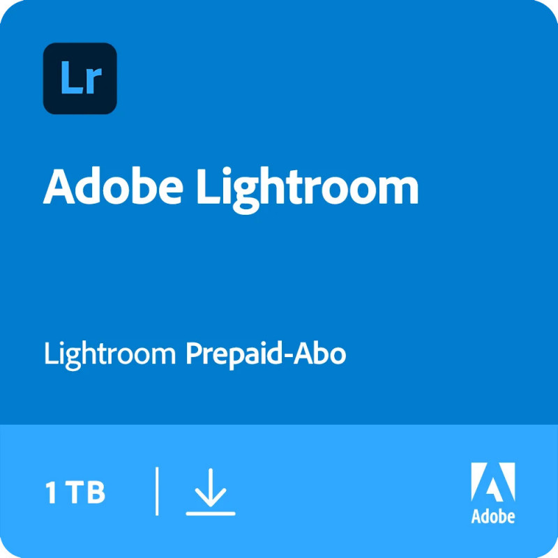 Adobe Lightroom CC 1 User - 1 Jahr + 1 TB Cloud Speicher PC/MAC (65321162)
