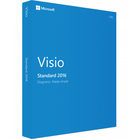 Microsoft Visio Standard 2016 Deutsch/Multilingual (D86-05549)