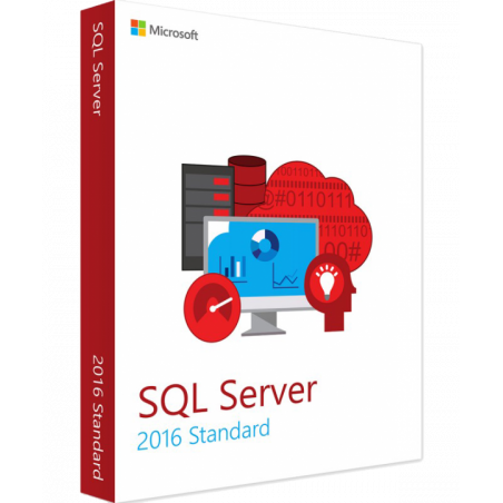 Microsoft SQL Server 2016 Standard inkl. 10 Clients (CALs) Deutsch/Multilingual ESD